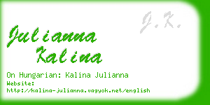 julianna kalina business card